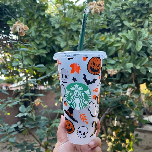 Fall/ Halloween Starbucks Cold Cup - Picture 1 of 3